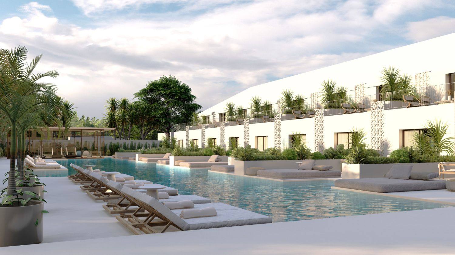Sun House, Comporta — the resident pool and gardens